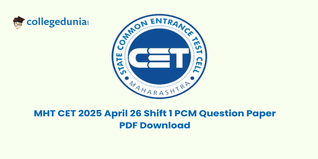 MHT CET 2025 April 26 Shift 1 Question Paper (Available): Download Question Paper (PCM) with Answers PDF